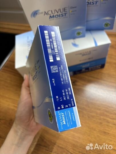 Новые контактные линзы acuvue moist 1 day 90 шт