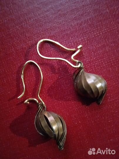 Серьги винтажные