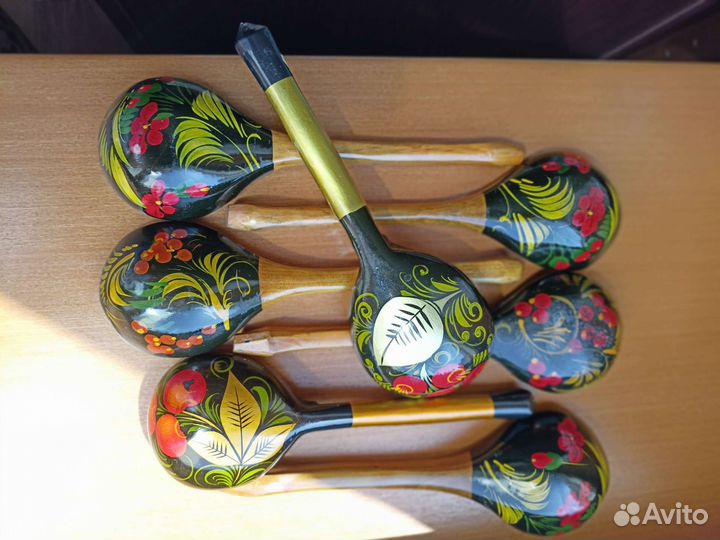 Ложки сувенирные хохлома