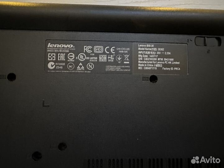 Ноутбук lenovo b50 30