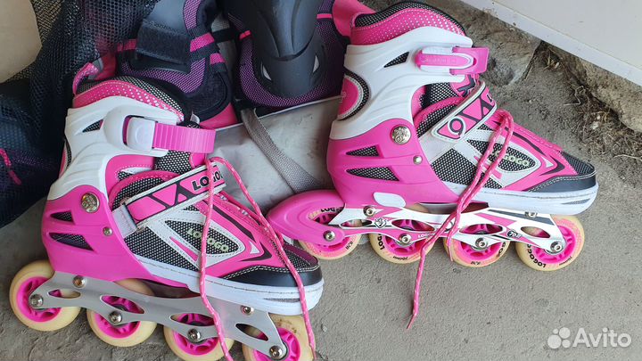 Ролики детские с защитой 35-38 р