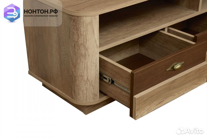 Тумба под тв с 3-мя ящиками Фантазия дуб каньон