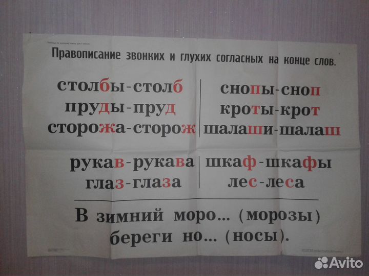 Плакаты Школьные СССР 1
