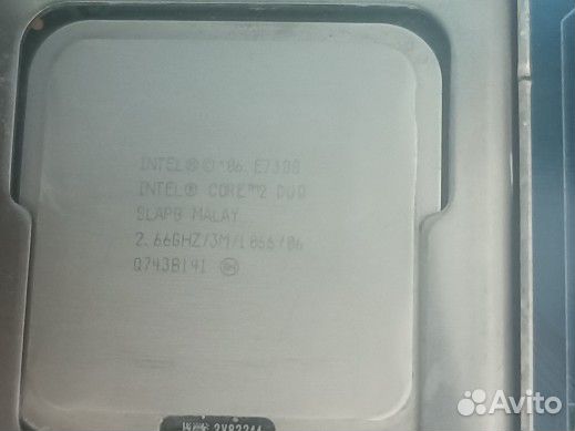 Материнская плата с процессором 775