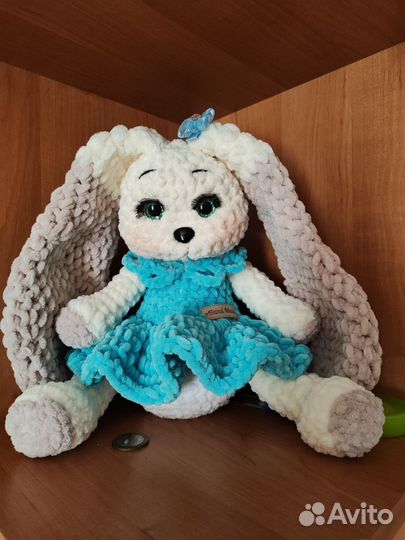 Мягкая игрушка заяц ручной работы