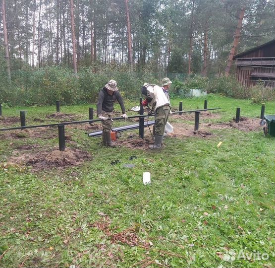 Фундамент на винтовых сваях Винтовые сваи под ключ