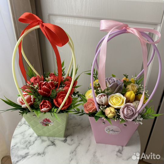 Букеты из мыла ручной работы