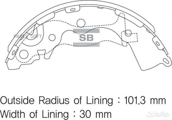 Sangsin brake SA153 ррр»ррґРєРё срсррррср ррс. hyundai accent 1.4-1.6 05/KIA RIO II 1.4-1.6 05- SA15