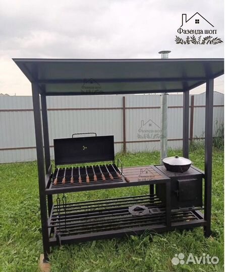 Мангал в стиле loft