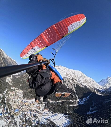 Полеты на параплане в Домбае