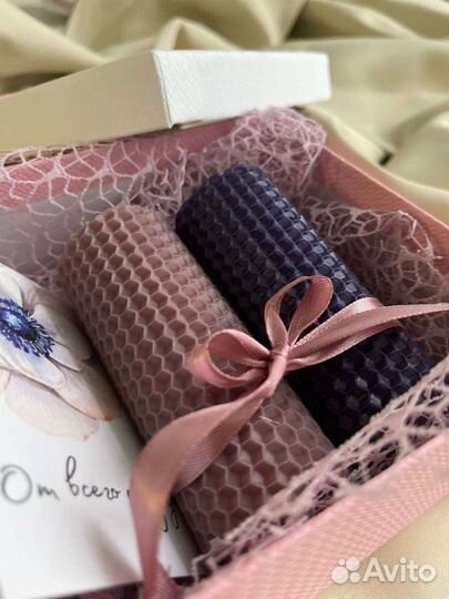 Подарочные наборы из свечей