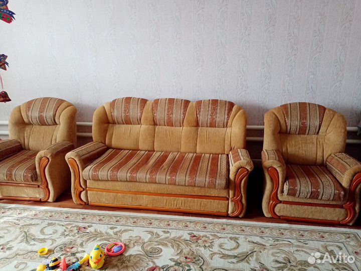 Диван c 2 креслами