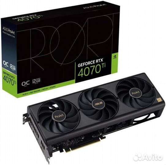 Видеокарта Asus PCI-E 4.0 proart-RTX4070-O12G nvidia GeForce RTX 4070 12Gb 192bit gddr6X 2535/21000