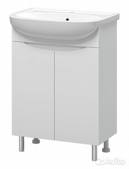 Тумба Смайл 60 + Раковина Ekokerama Sonata 60