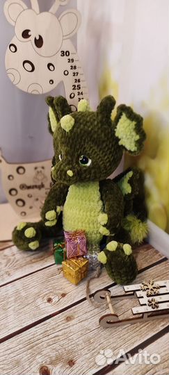 Плюшевый дракон. Ручная работа. Символ 2024г