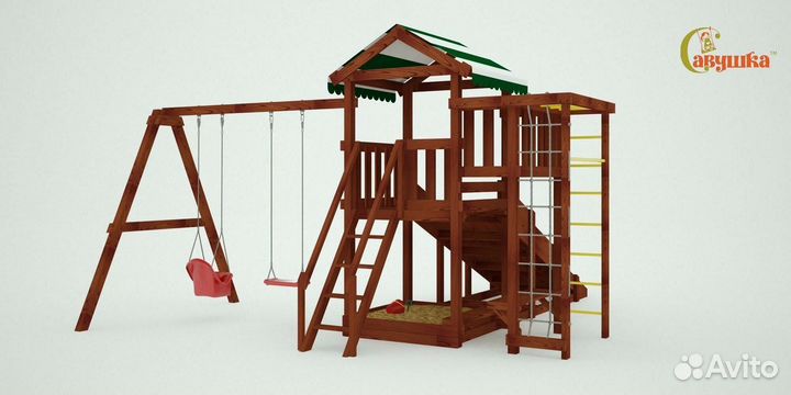 Игровой домик с крышей Савушка 4 сезона Мастер 3 М