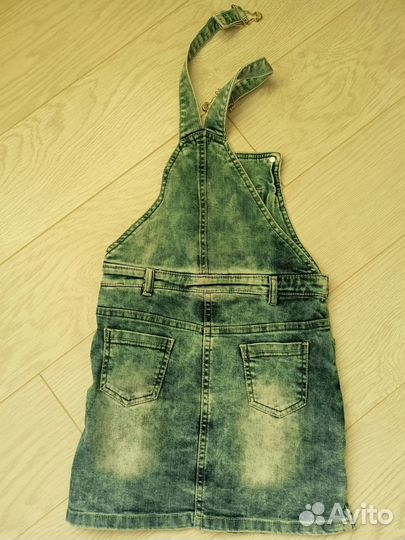 Джинсовый сарафан для девочки 116