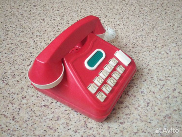 Игрушечный детский телефон СССР. Винтаж