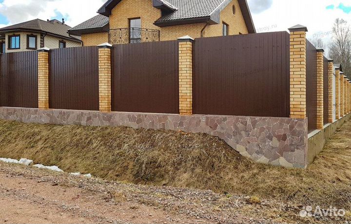 Забор из профнастила