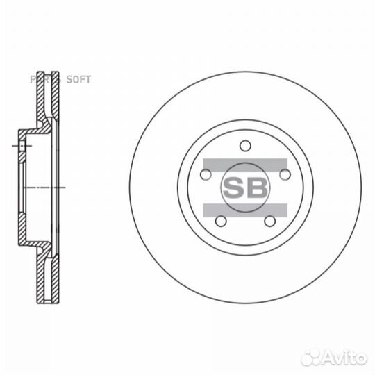 Sangsin brake SD5304 Диск тормозной SD5304 (150015