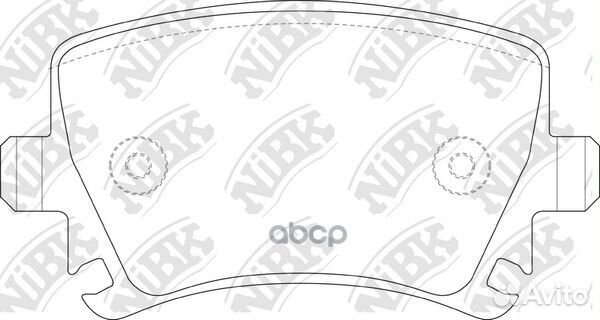Колодки тормозные дисковые зад PN0349 NiBK