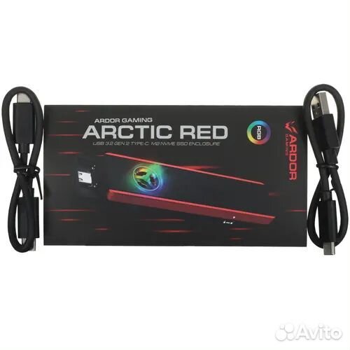 M.2 Внешний бокс ardor gaming M2 Arctic Red