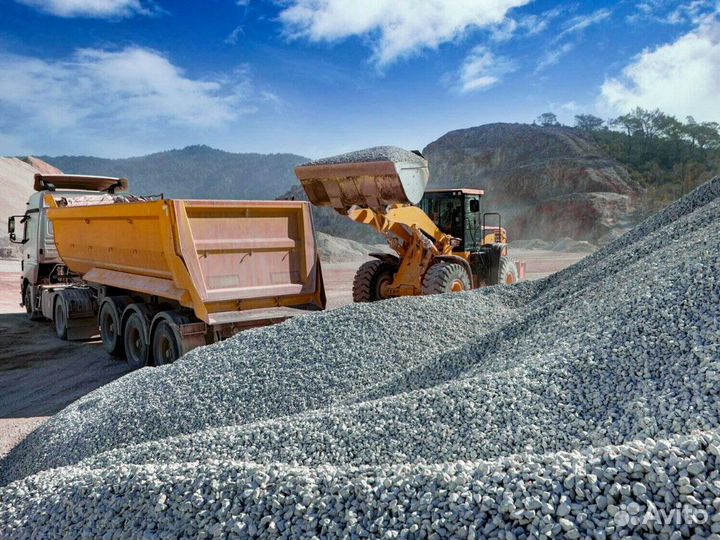 Щебень \ Песок \ Земля крупный от 3кубов