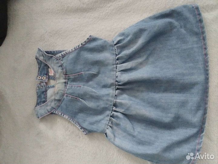 Джинсовые платья на девочку р.80-86