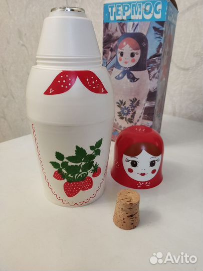 Термос СССР Матрешка