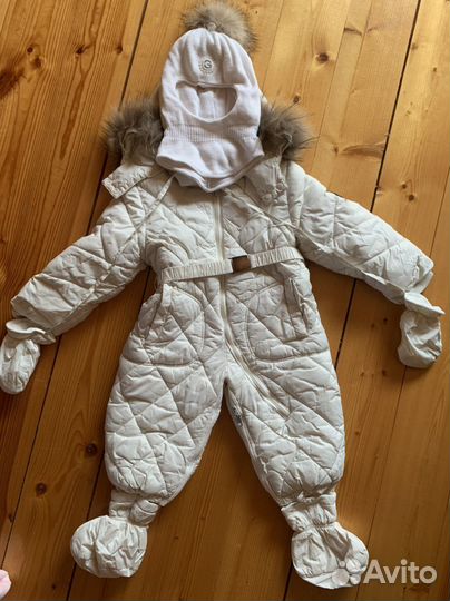Зимний комбинезон для девочки 80-86 размер