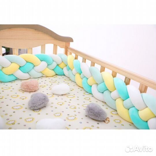 Новый Бортик-косичка длина 2,8 м, 4е пряди