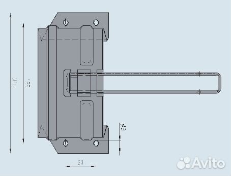 Кронштейн для упора прицепа, Тип UK 46 оцинкованн