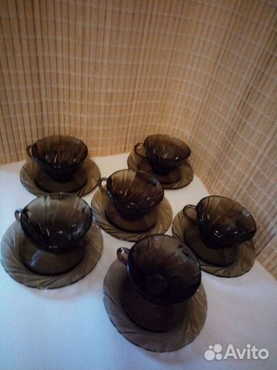Сервиз кофейный стекло. Сервиз СССР кофейный керам