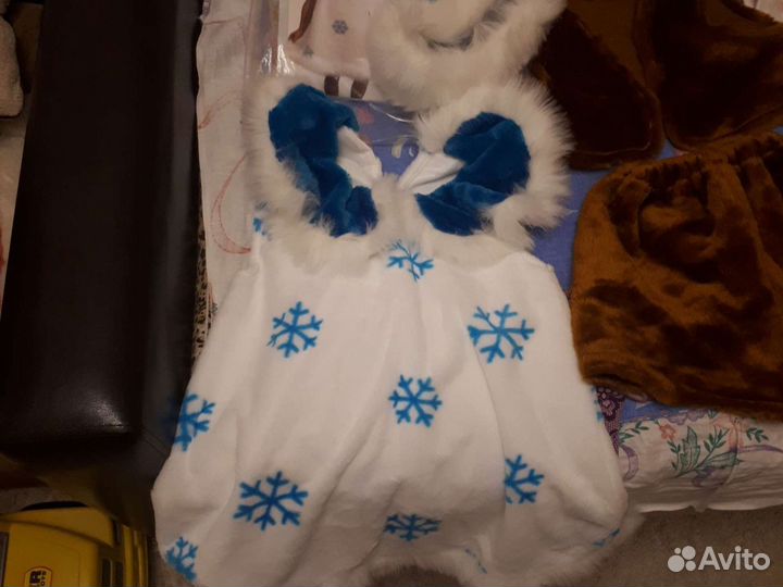 Новогодний карнавальный костюм снежинка,медведь,мы