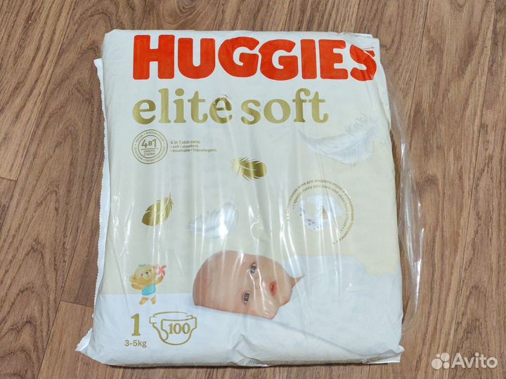 Памперсы huggies elite soft