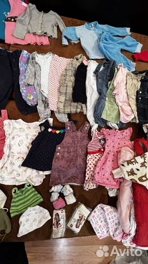 Большой пакет вещей одежды 62,68,74,80