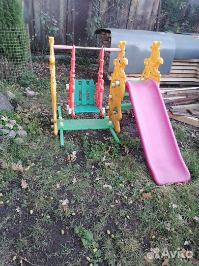 Детские качели уличные бу