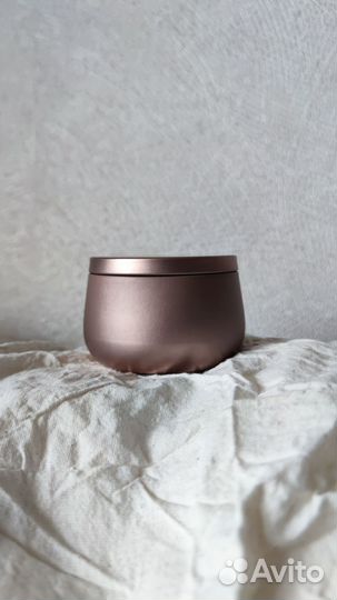 Банка металлическая для свечей