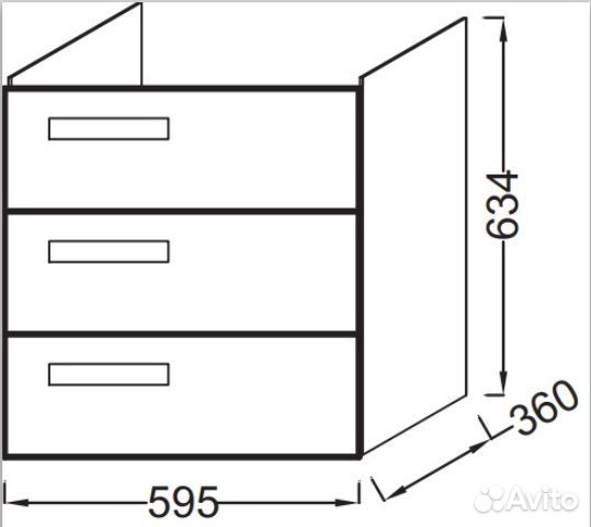 Тумба под раковину Jacob Delafon rythmik EB1306-E1