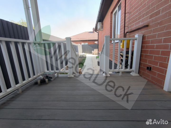 Террасная доска из дпк. Цвет Серый