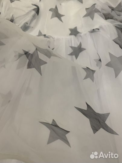 Платье пышное со звездами 134