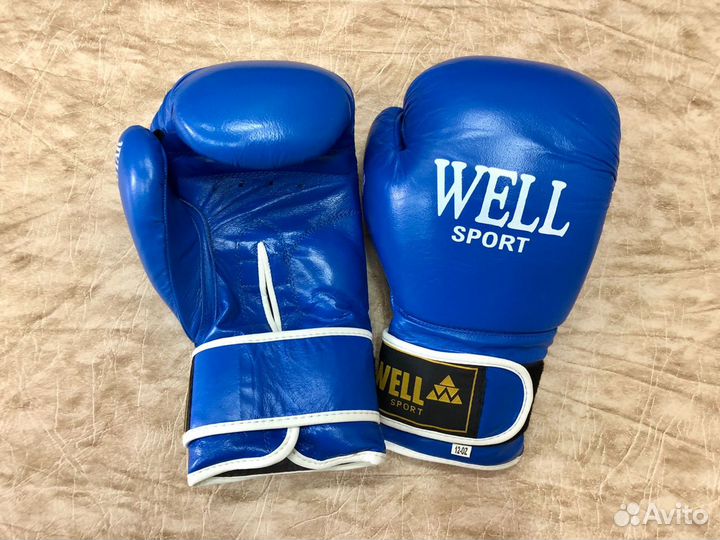 Боксерские перчатки кожаные