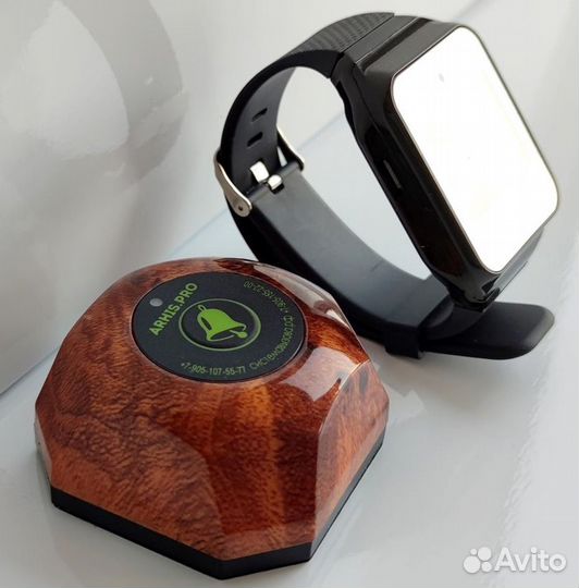 Беспроводная система: кнопка вызова персонала, час