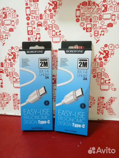 Кабель USB TypeC 2M BX14 кгн06