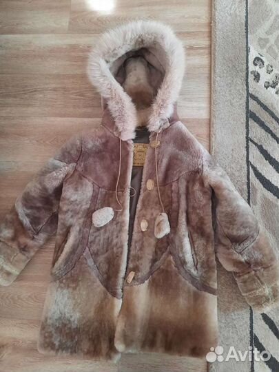 Детская шуба с капюшоном для девочки