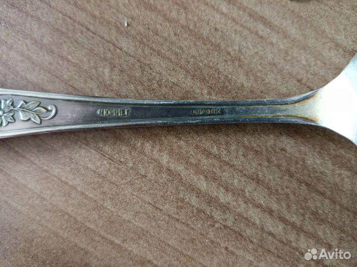 Ложки столовые, мельхиор, Мстерский, СССР(6 шт.)