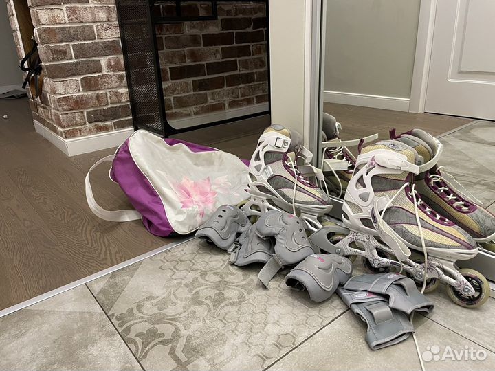 Роликовые коньки reaction размер 38-39