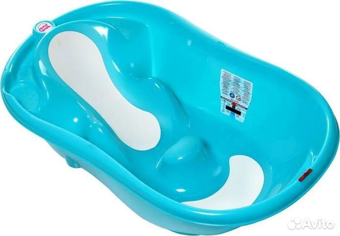 Ванночка для купания с термометром с горкой