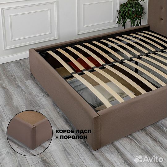 Кровать в велюре 160х200 Роза