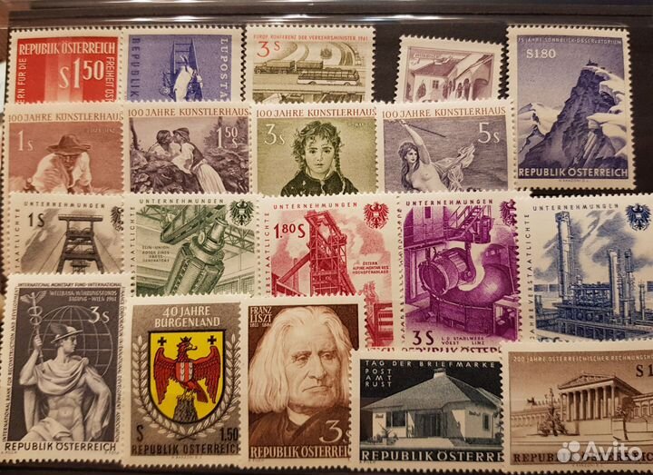 Почтовые марки Австрии 1960/68